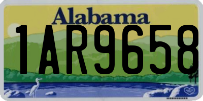 AL license plate 1AR9658