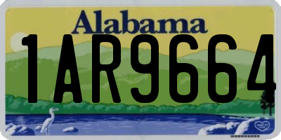 AL license plate 1AR9664
