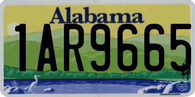 AL license plate 1AR9665