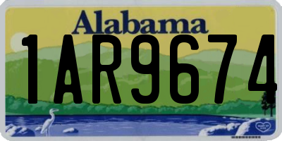 AL license plate 1AR9674