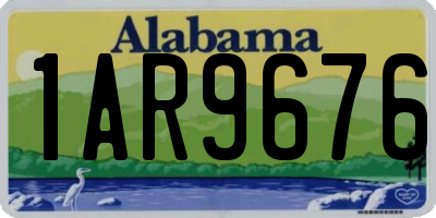 AL license plate 1AR9676
