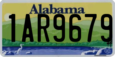 AL license plate 1AR9679