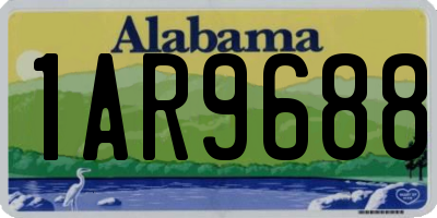 AL license plate 1AR9688