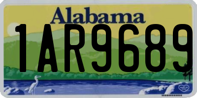 AL license plate 1AR9689