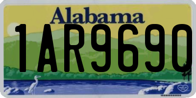 AL license plate 1AR9690