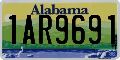 AL license plate 1AR9691