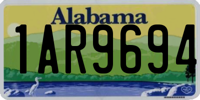 AL license plate 1AR9694