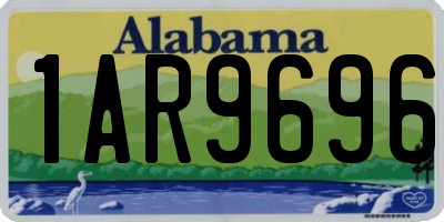 AL license plate 1AR9696