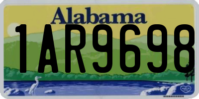 AL license plate 1AR9698