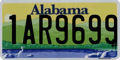 AL license plate 1AR9699