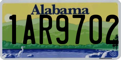 AL license plate 1AR9702