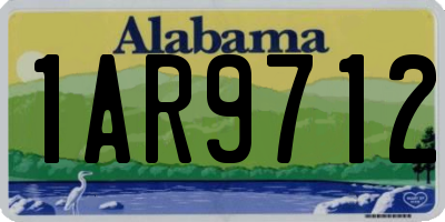 AL license plate 1AR9712