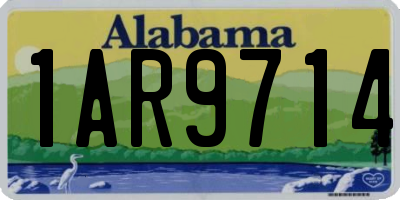 AL license plate 1AR9714
