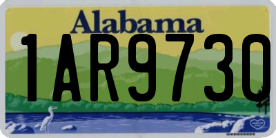 AL license plate 1AR9730