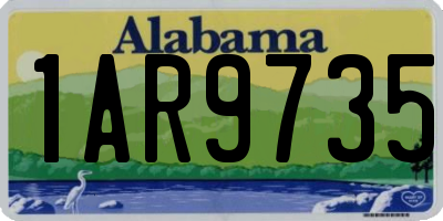 AL license plate 1AR9735