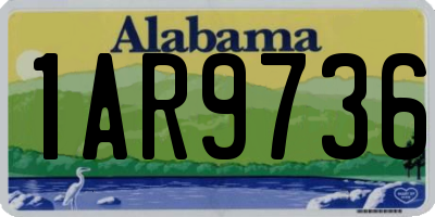 AL license plate 1AR9736