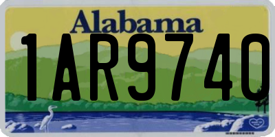 AL license plate 1AR9740
