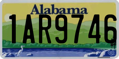 AL license plate 1AR9746