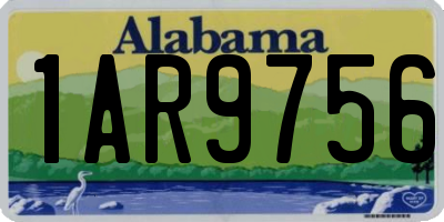 AL license plate 1AR9756