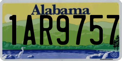 AL license plate 1AR9757