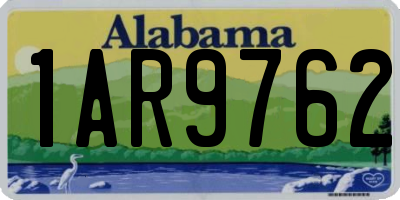 AL license plate 1AR9762