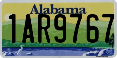 AL license plate 1AR9767