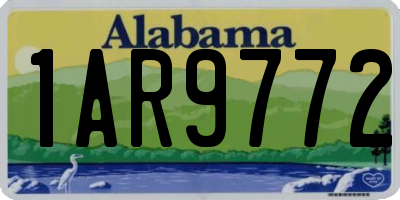 AL license plate 1AR9772
