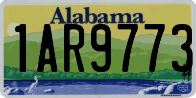 AL license plate 1AR9773