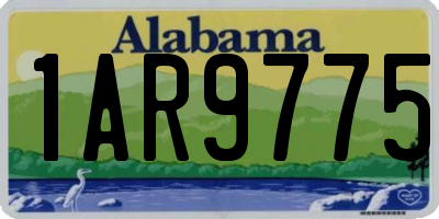 AL license plate 1AR9775