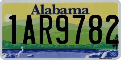 AL license plate 1AR9782