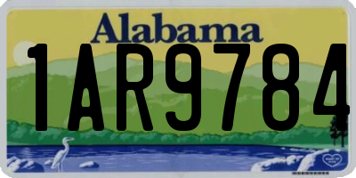 AL license plate 1AR9784