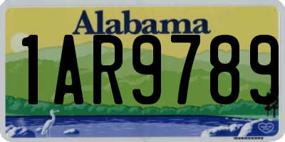 AL license plate 1AR9789