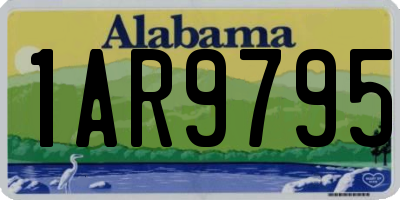 AL license plate 1AR9795