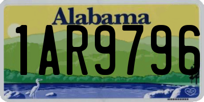 AL license plate 1AR9796