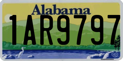 AL license plate 1AR9797