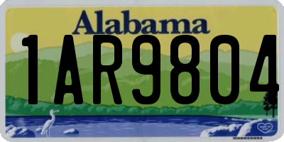 AL license plate 1AR9804