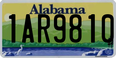 AL license plate 1AR9810