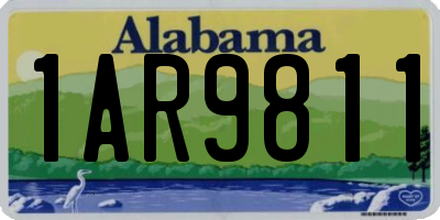 AL license plate 1AR9811