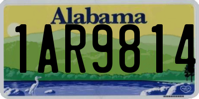AL license plate 1AR9814