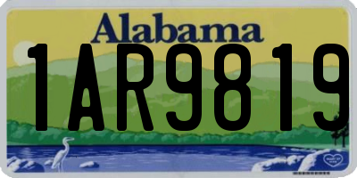 AL license plate 1AR9819