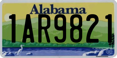 AL license plate 1AR9821