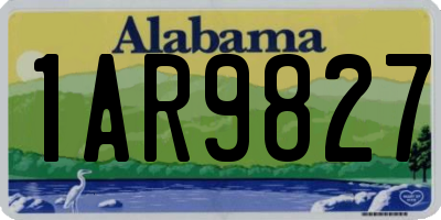 AL license plate 1AR9827