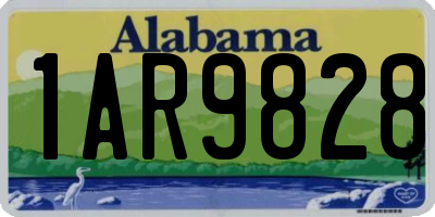 AL license plate 1AR9828