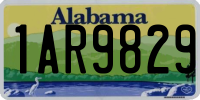 AL license plate 1AR9829