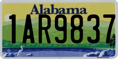 AL license plate 1AR9837