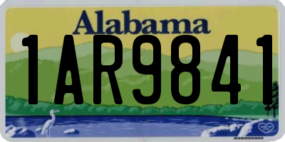 AL license plate 1AR9841