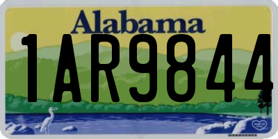AL license plate 1AR9844