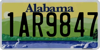 AL license plate 1AR9847