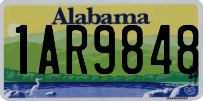 AL license plate 1AR9848