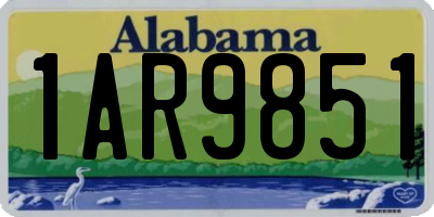 AL license plate 1AR9851